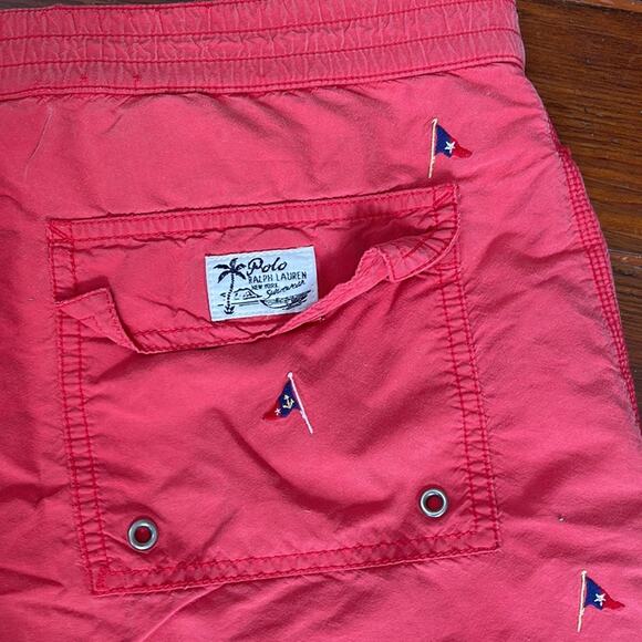 Polo Ralph Lauren flag embroidered swim trunks sz XL - Picture 6 of 7